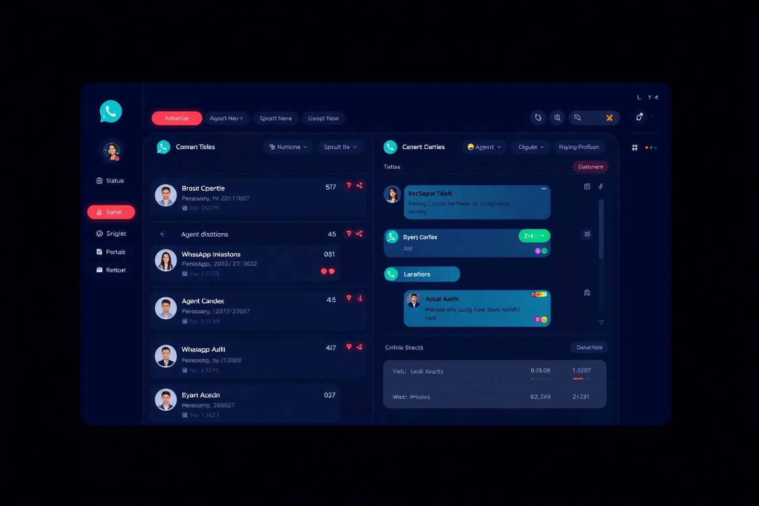 Inbox unificado com múltiplos atendentes recebendo conversas do WhatsApp