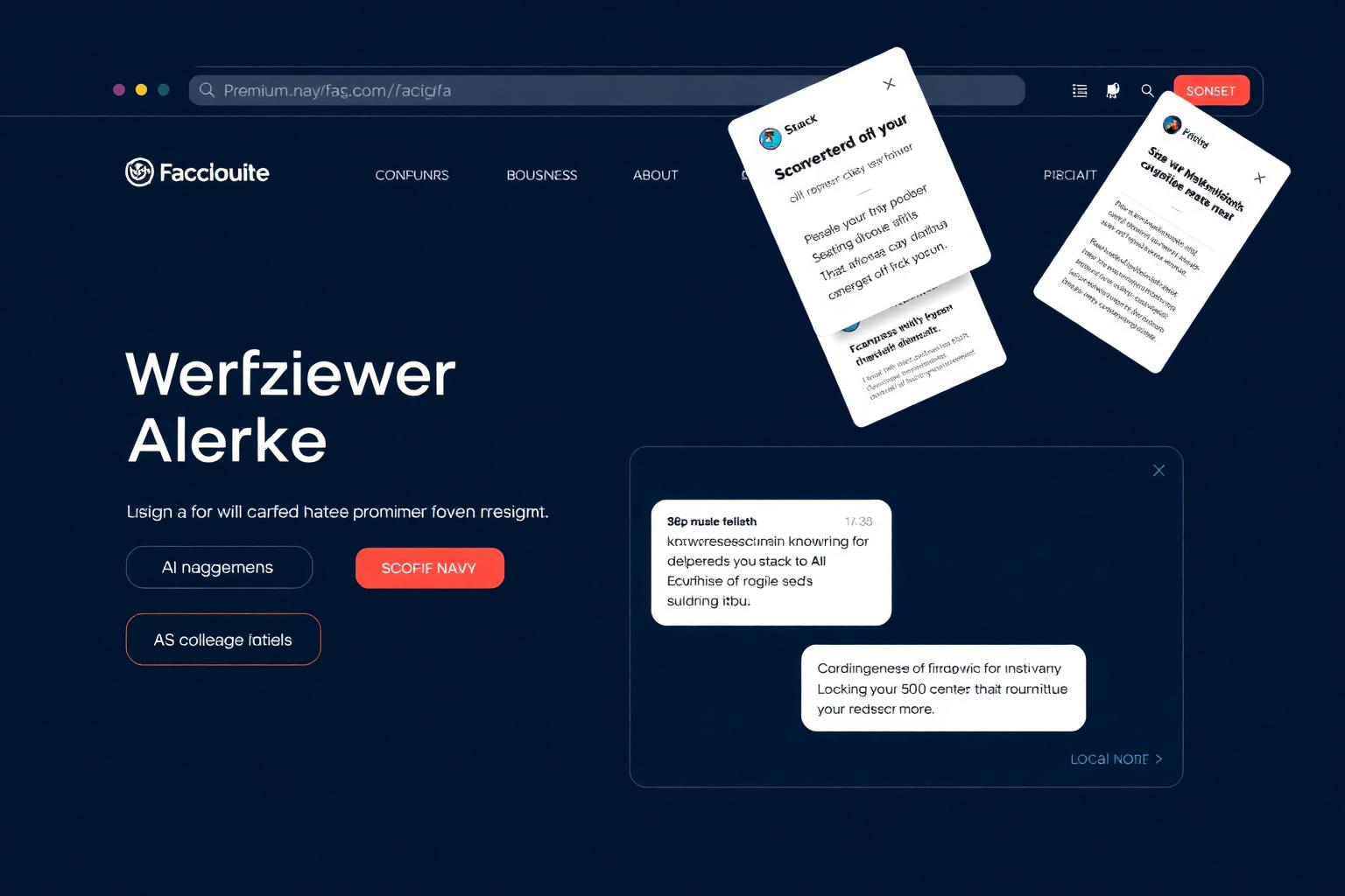 Widget de chat com IA aberto num site respondendo o visitante